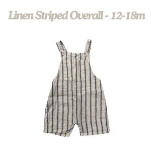 Zara Kids Linen Striped Overall - 12-18m
